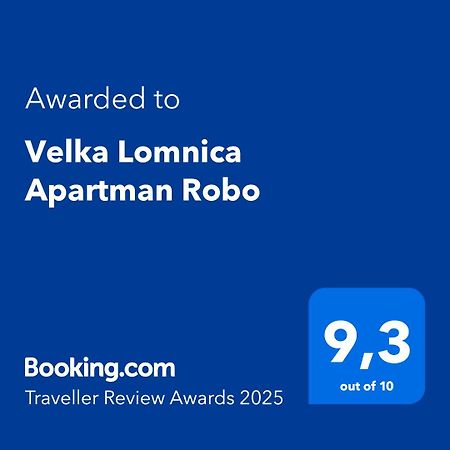 Velka Lomnica Apartman Robo Εξωτερικό φωτογραφία