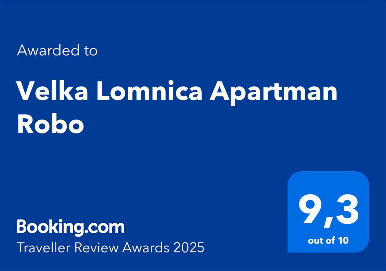 Velka Lomnica Apartman Robo Εξωτερικό φωτογραφία